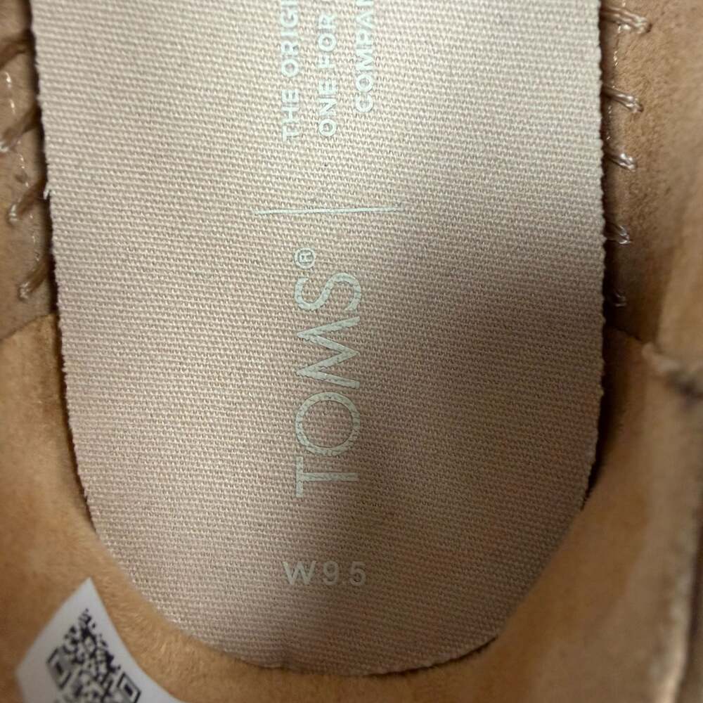 TOMS Women's Alpargata Leather Slip-On Espadrille Shoes, Honey Brown - Picture 6 of 6